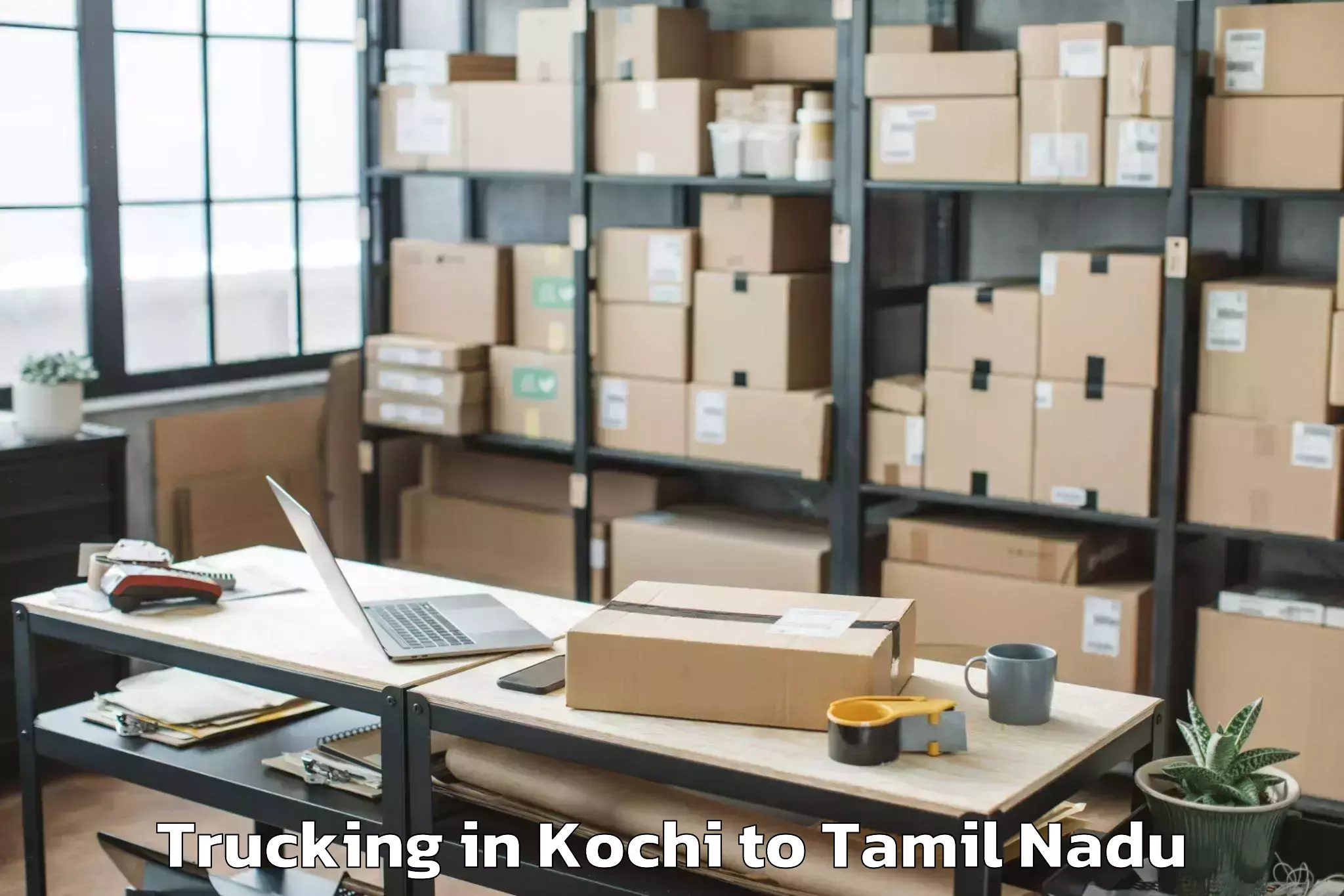 Quality Kochi to Avudayarkoil Trucking